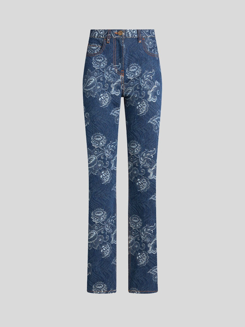 REGULAR-FIT JACQUARD JEANS - 1