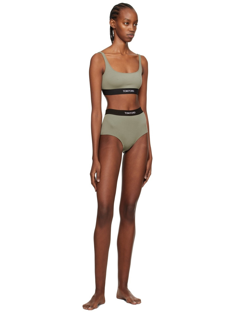 TOM FORD Green Square Neck Bra outlook
