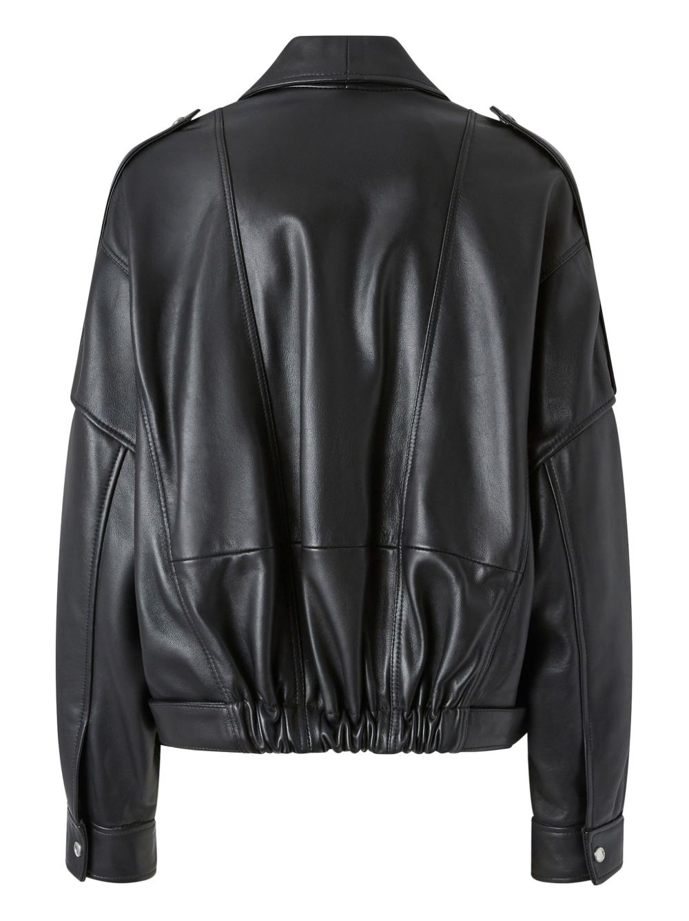 drop-shoulder biker jacket - 2