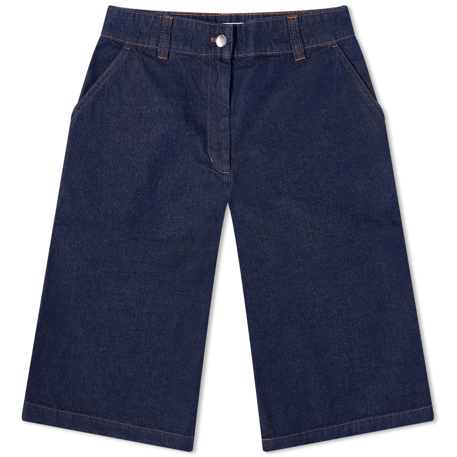 Maison Kitsune Workwear Denim Bermuda Shorts - 1