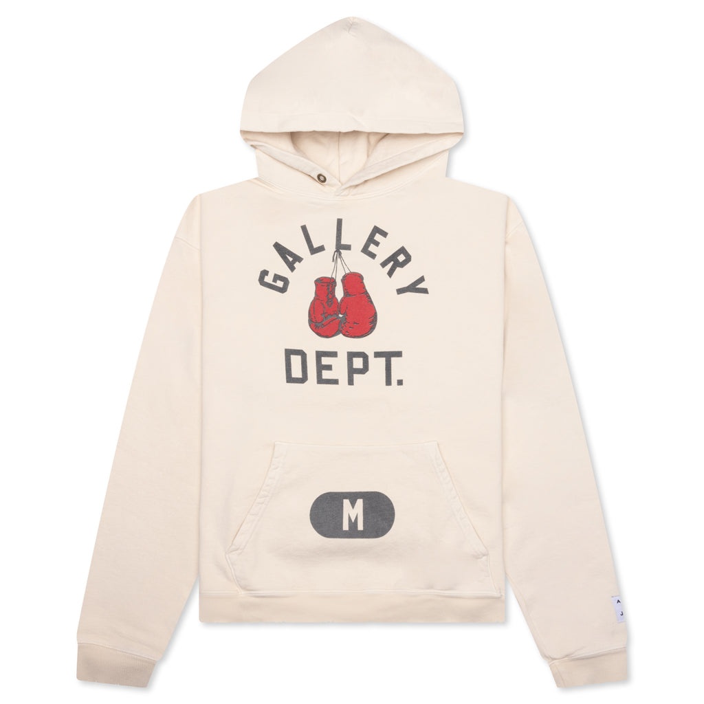 BOXING MERCH HOODIE - CREAM - 1