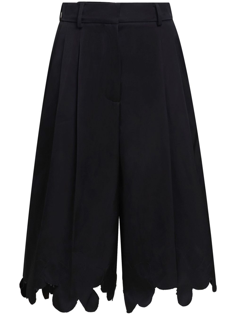 scalloped tailored shorts - 1