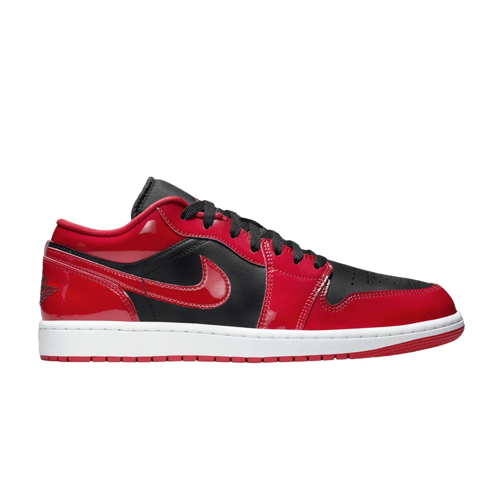 Air Jordan 1 Low 'Patent Varsity Red Black' - 1