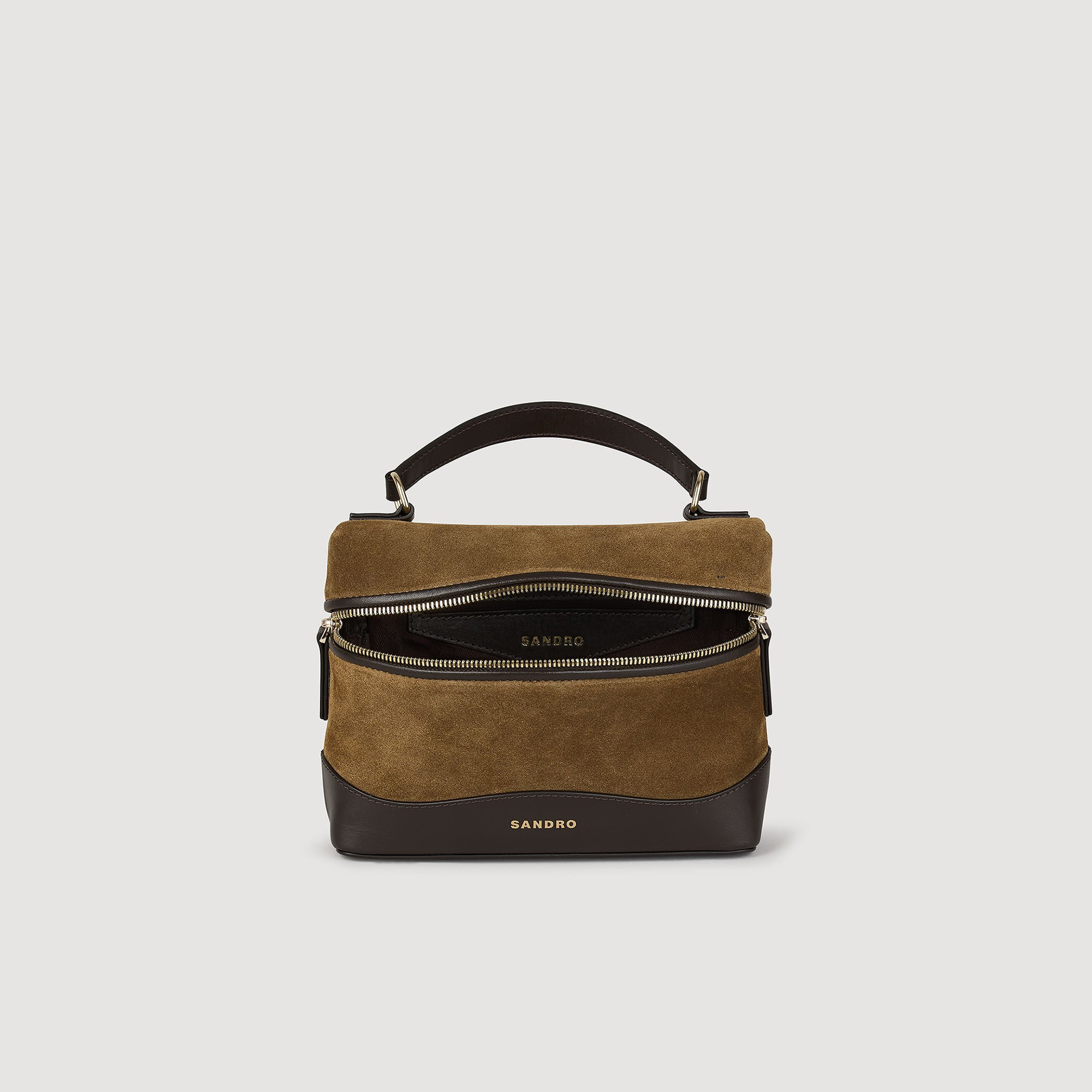 TANGOLINO LEATHER AND SUEDE VANITY BAG - 4