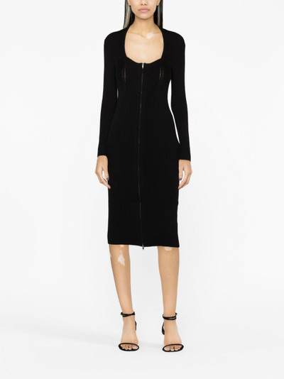 Isabel Marant Zael wool-blend midi dress outlook