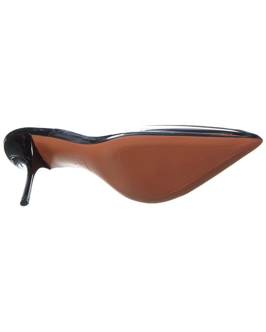 ALAIA Coeur Abstrait Patent & Vinyl Mule - 4
