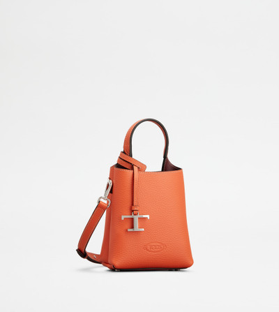 Tod's TOD'S MICRO BAG IN LEATHER - RED outlook