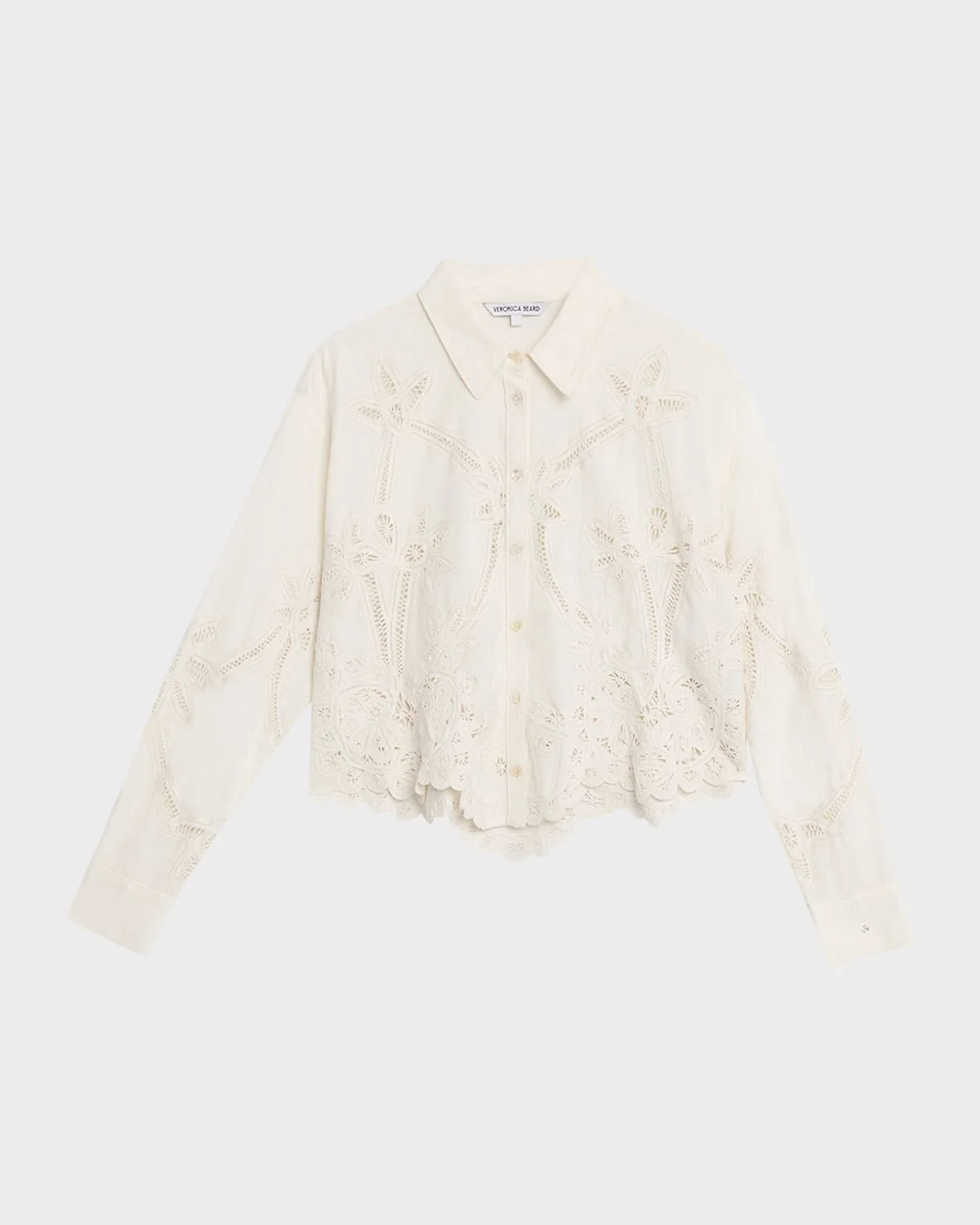 Aderes Eyelet Button-Front Shirt - 1