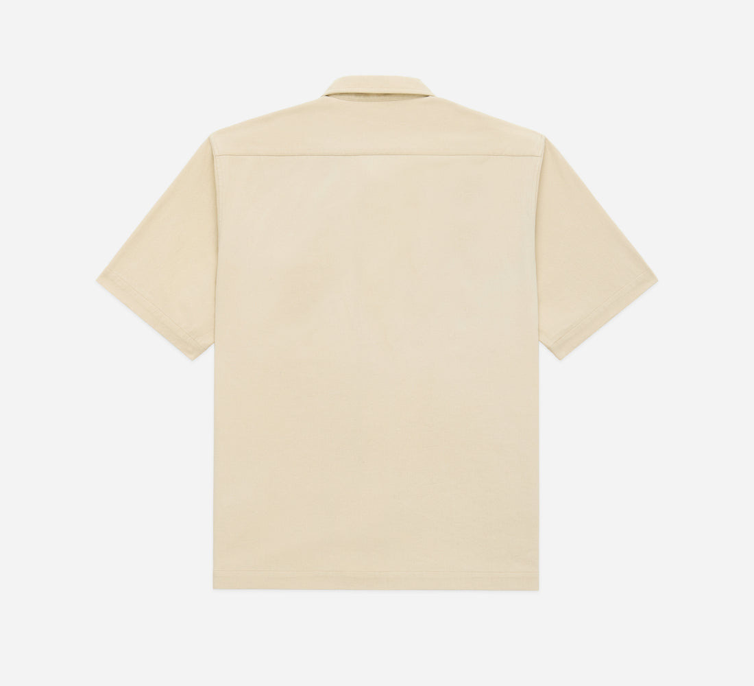 Short Sleeve Workshirt - Ecru Twill - 2