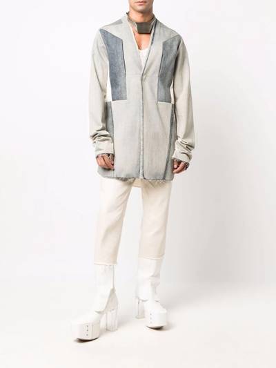 Rick Owens Fogpocket patchwork shirt outlook