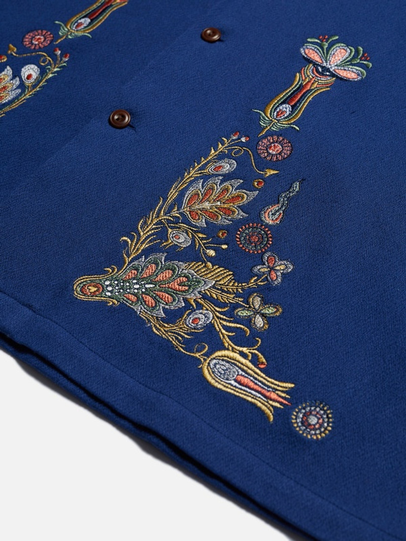 Vincent Shirt Floral French Blue 6