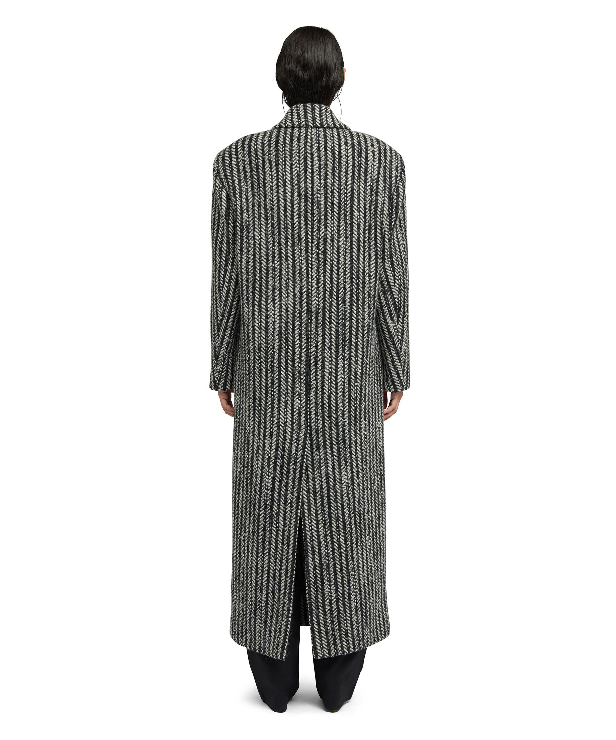 Blended wool "Herringbone Wool felt" coat - 3