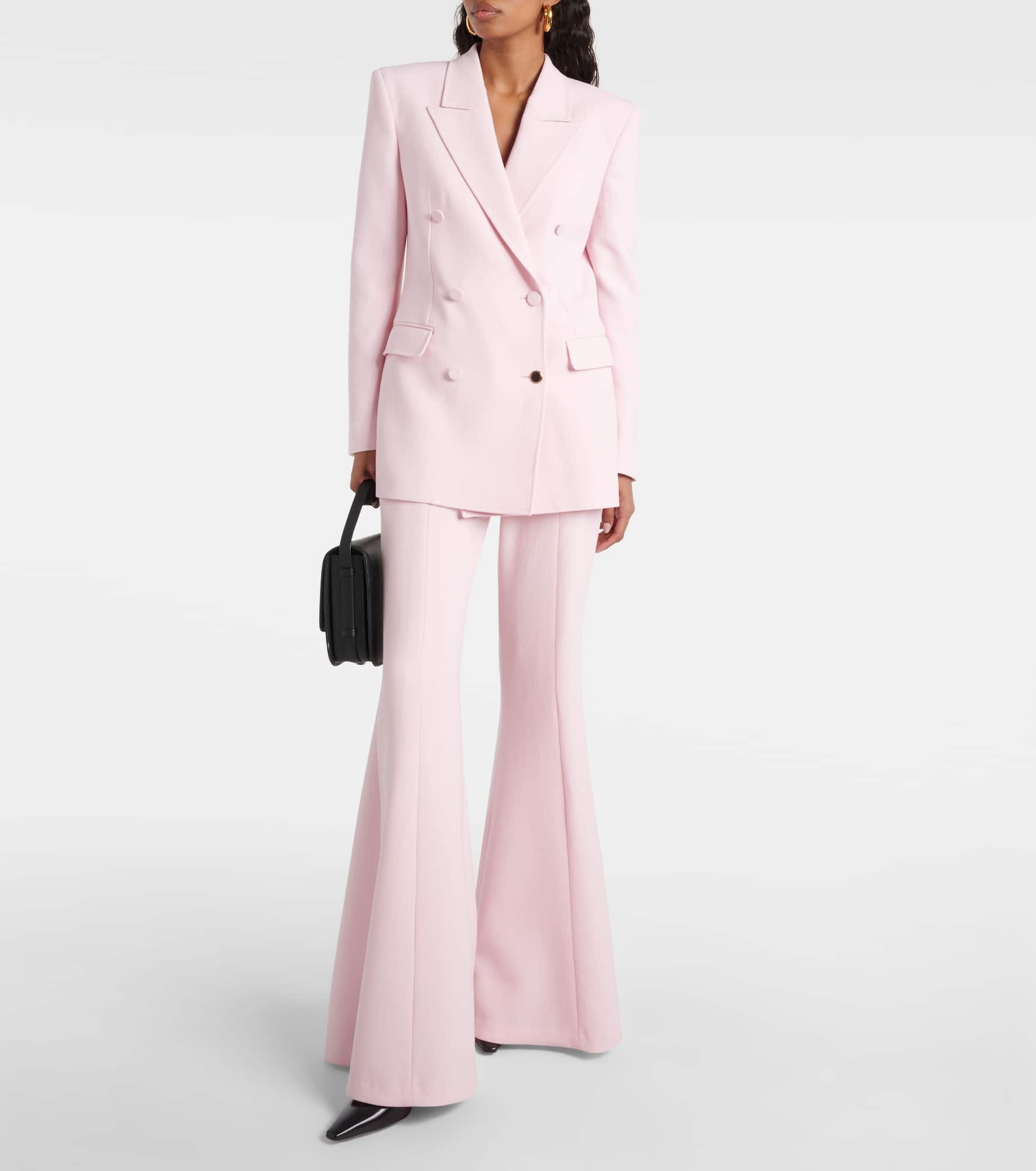 Desmond virgin wool crêpe flared pants - 2