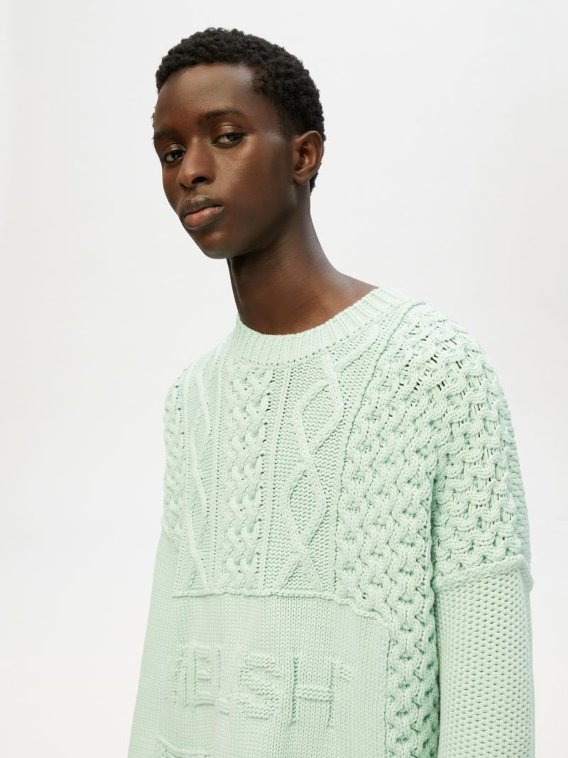 PATCHWORK KNIT CREWNECK 6