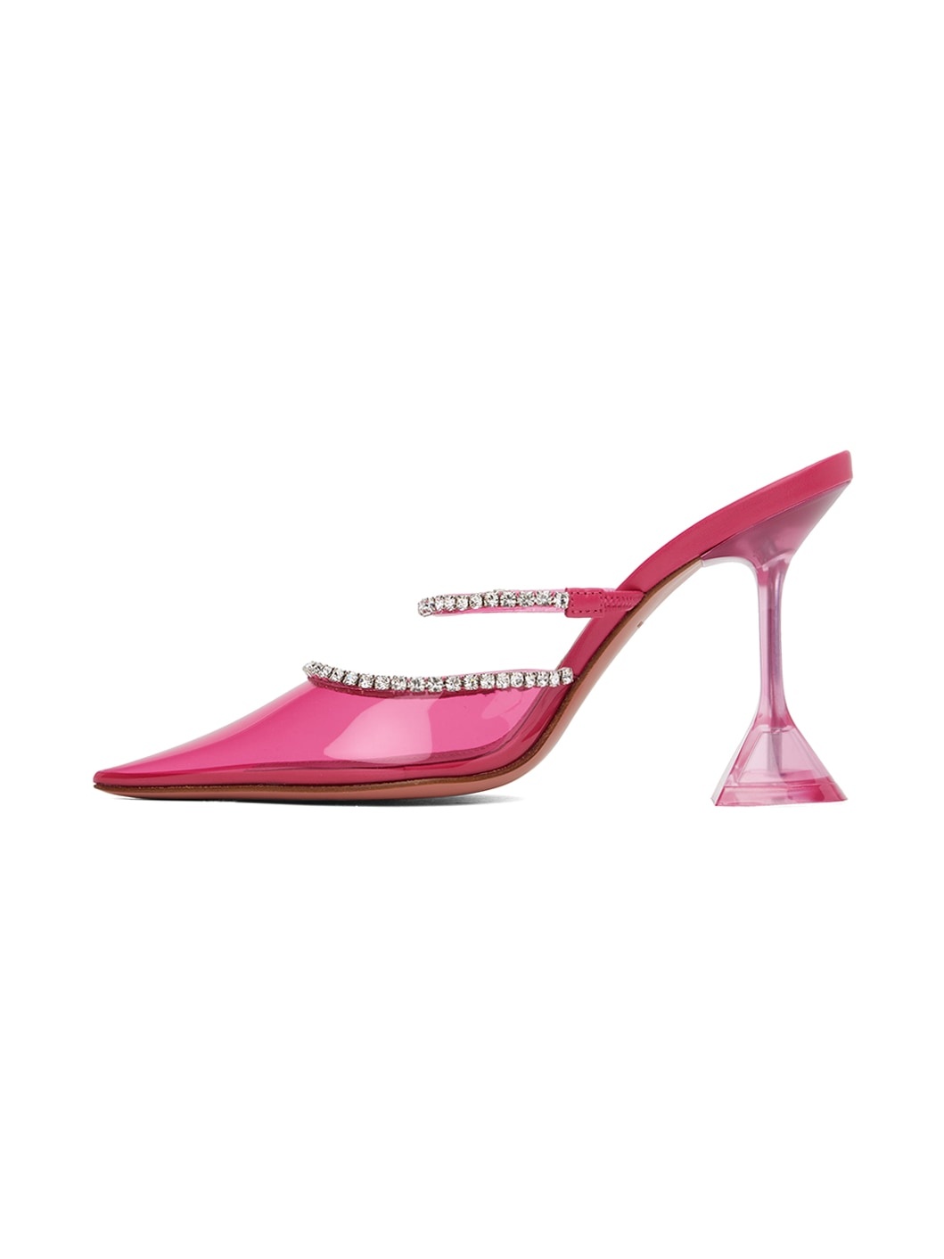 Pink Gilda Glass 95 Mules - 3