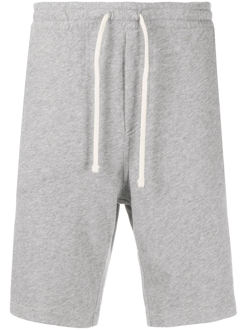 logo embroidered track shorts 1