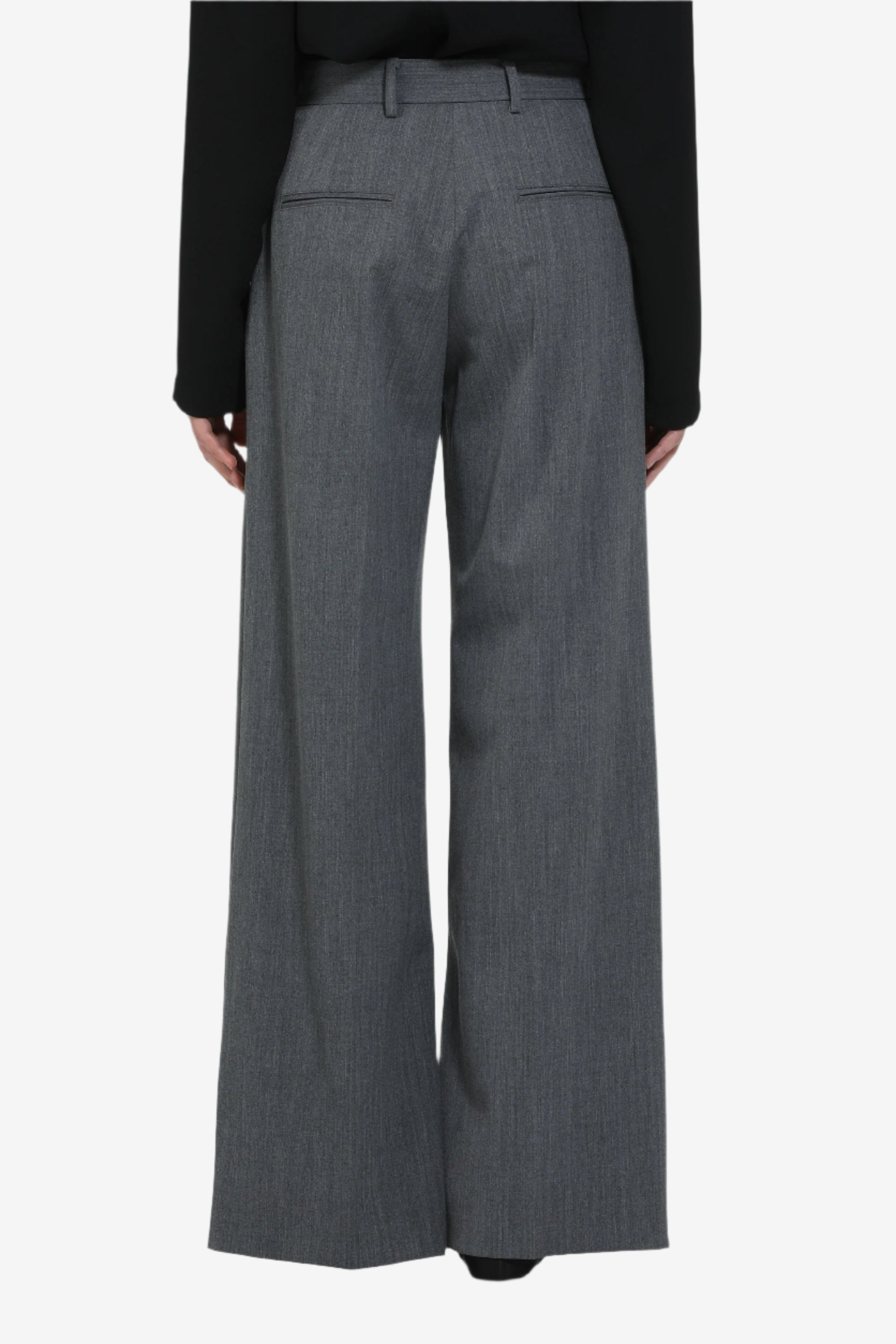 PALAZZO TROUSERS WITH BELT LOOPS - 2