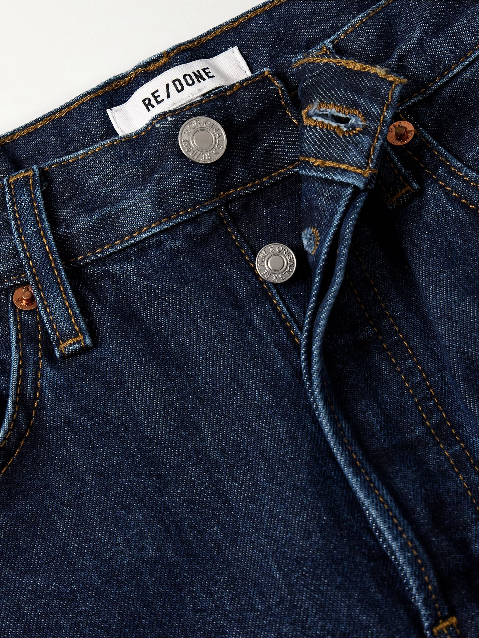 90s Loose high-rise straight-leg jeans Dark denim - 6