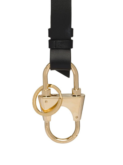 Prada leather strap keychain outlook