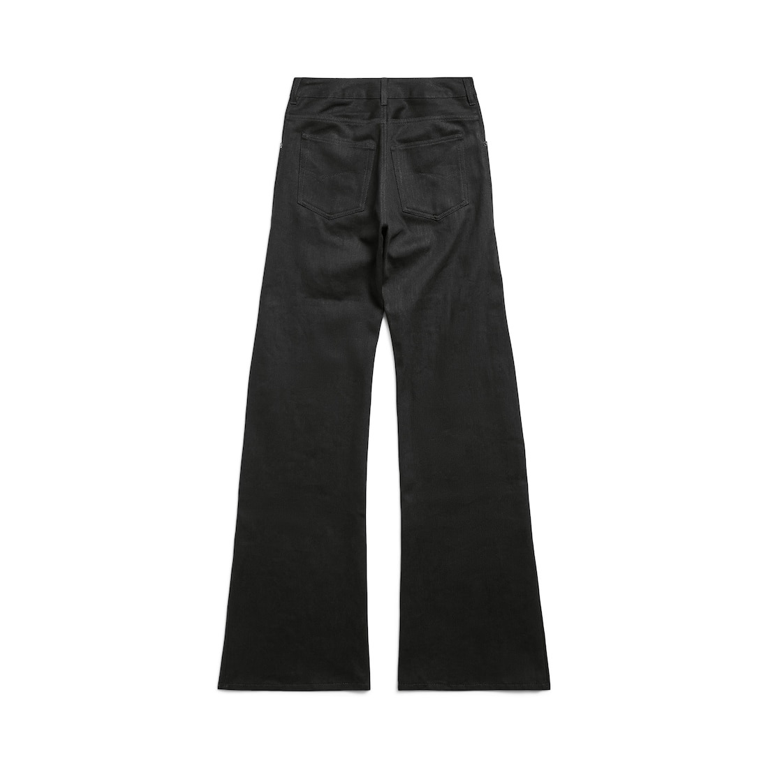 Women's Curved Waist Pants in Black - 6