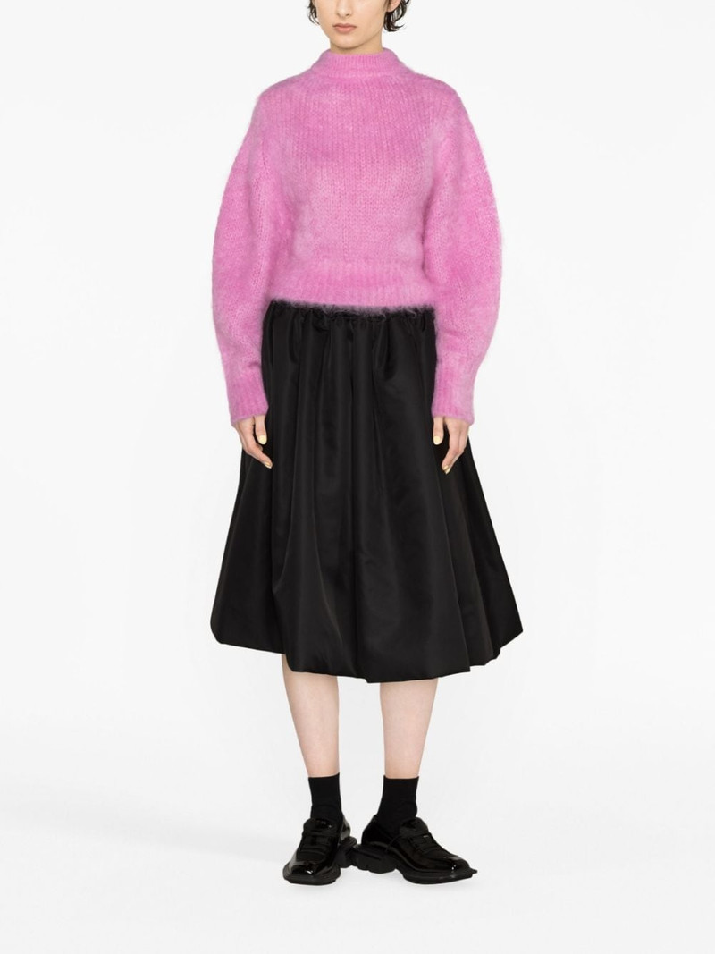 NINA RICCI balloon-sleeve mohair-blend jumper outlook