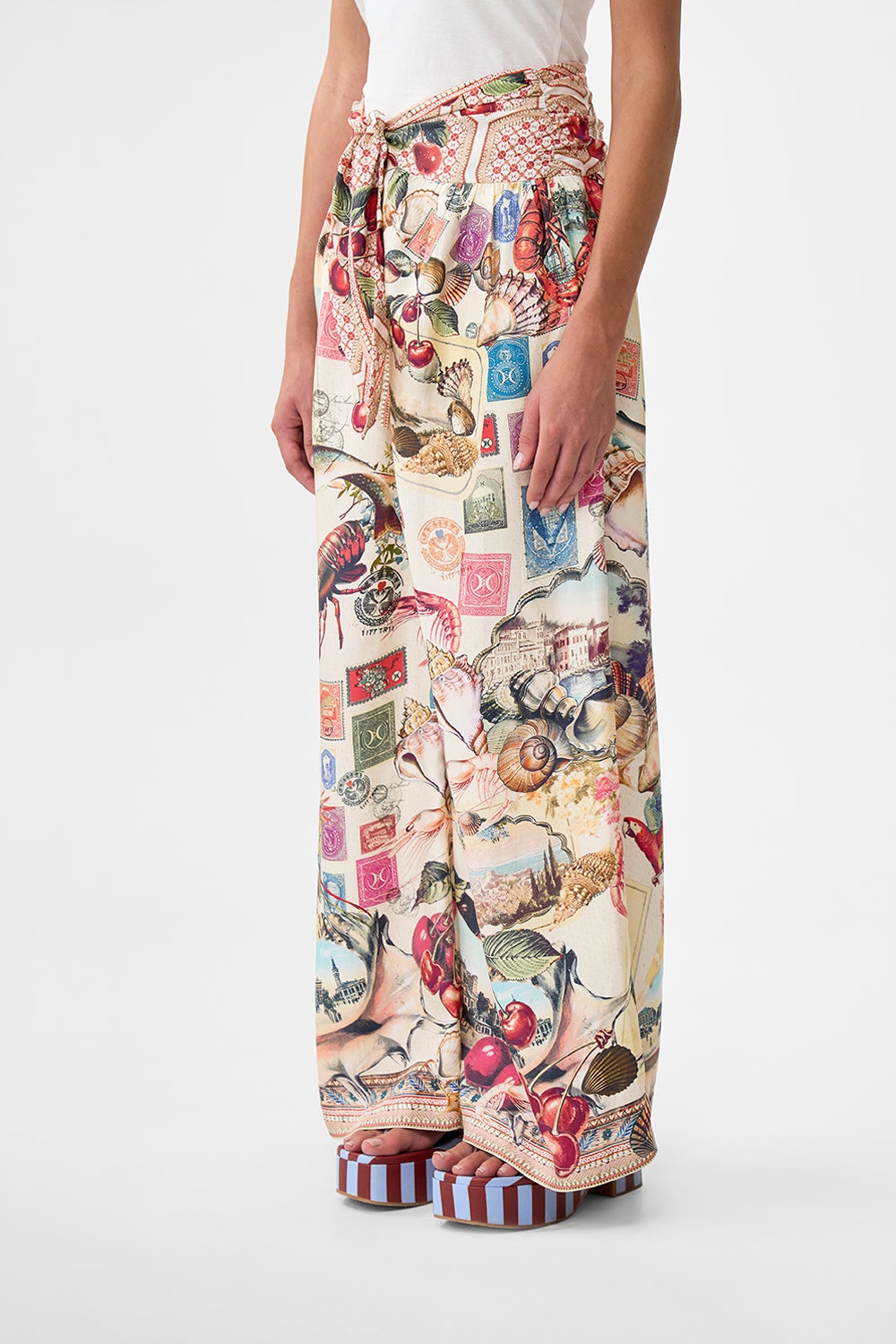 RELAXED PANT WITH TIE FRONT - 5