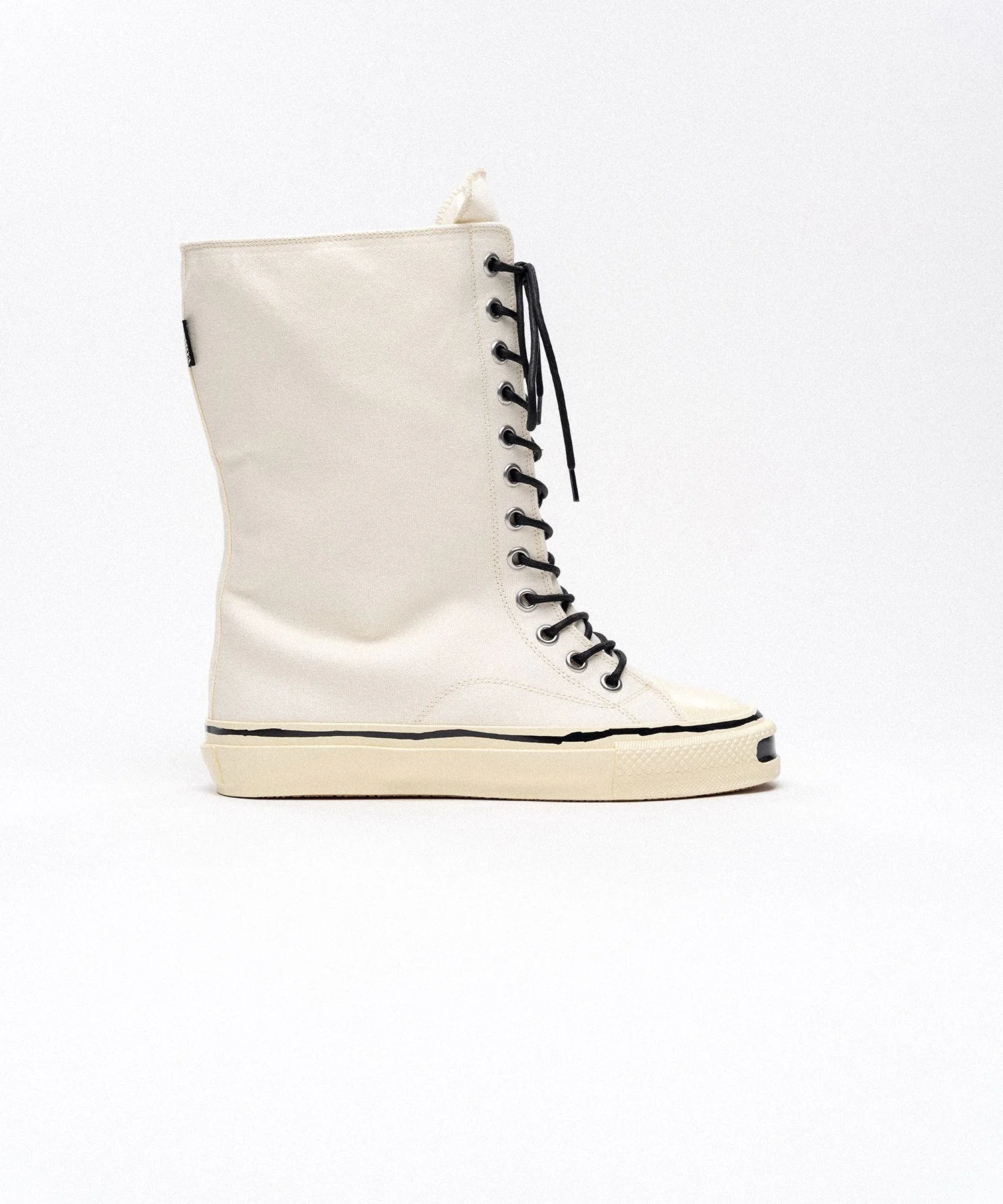 "Joey" Vulcanize Aged Sole Extra High-top Sneakers - 1