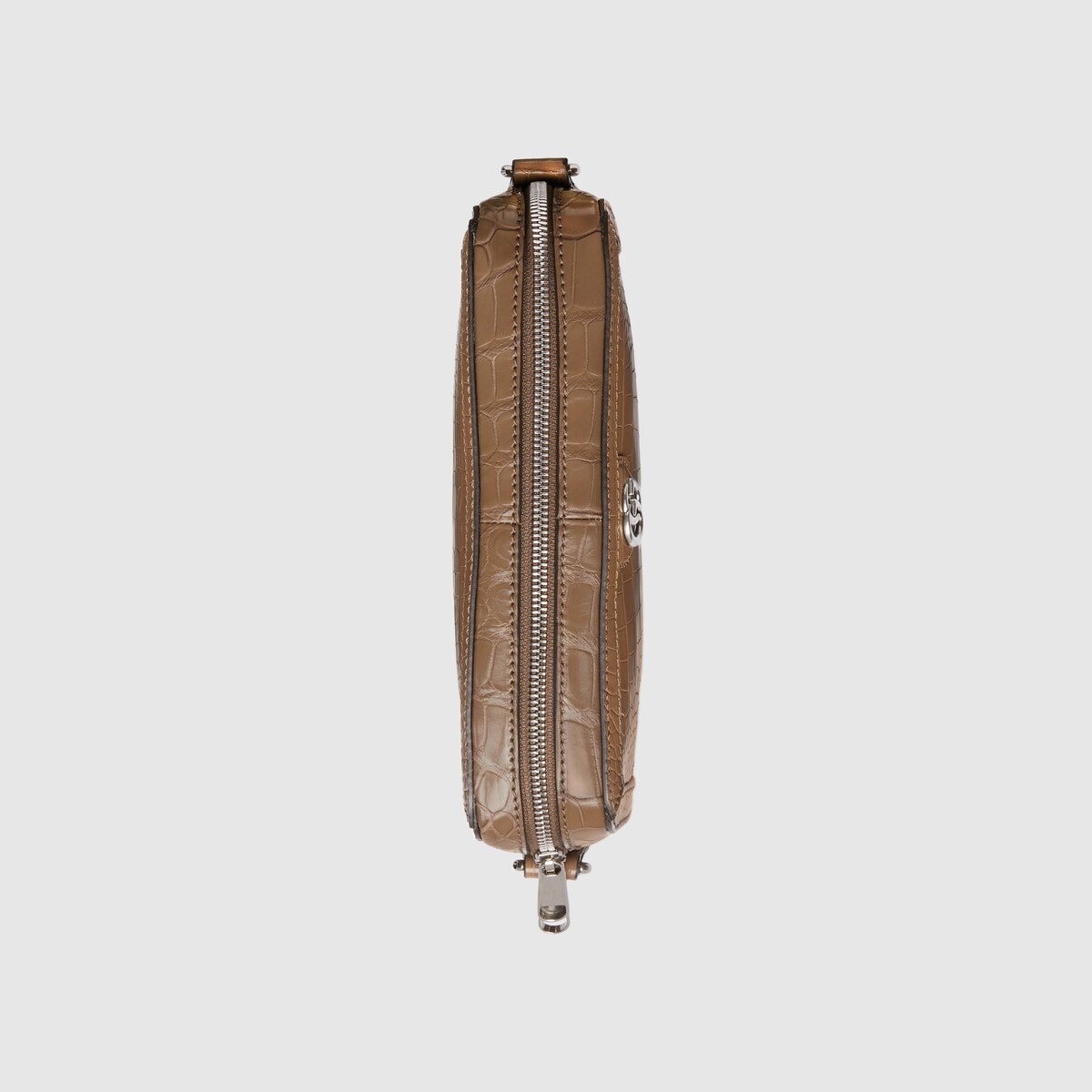 Crocodile crossbody bag with Double G - 8