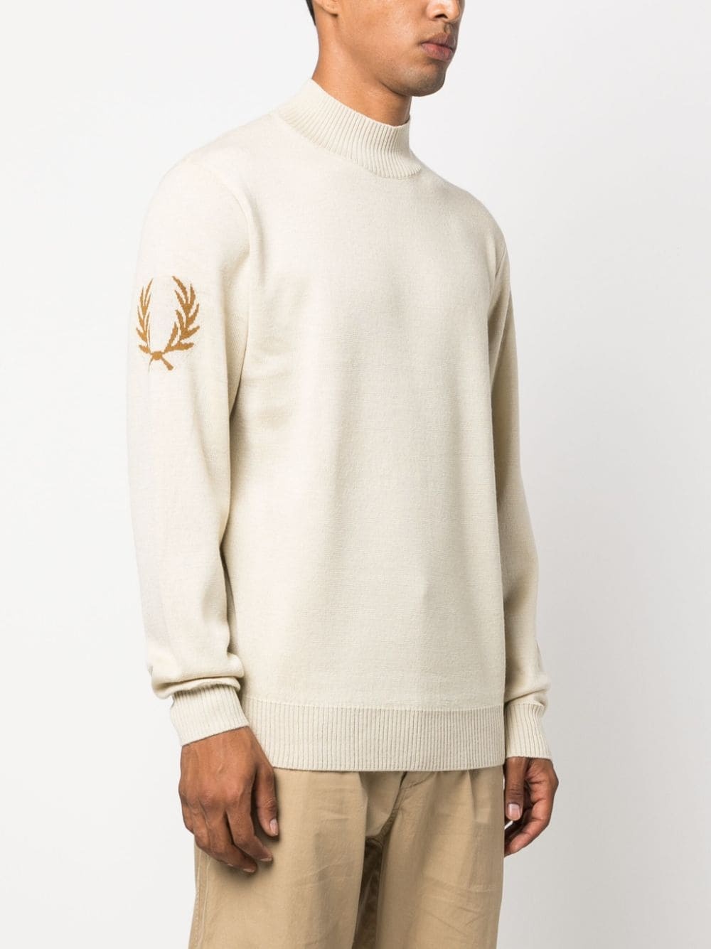 mock-neck wool-blend jumper - 3