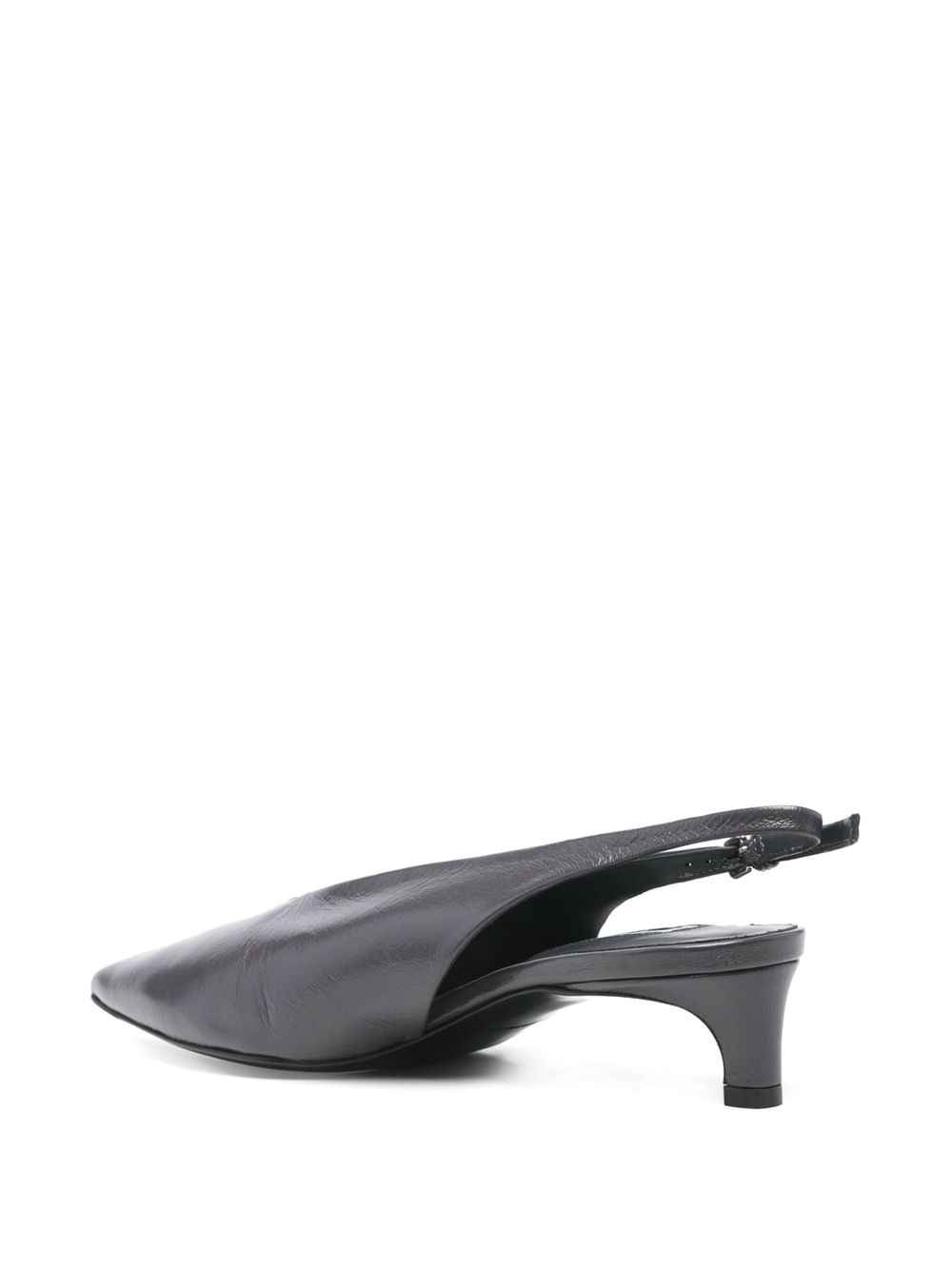 40mm leather slingback pumps - 3