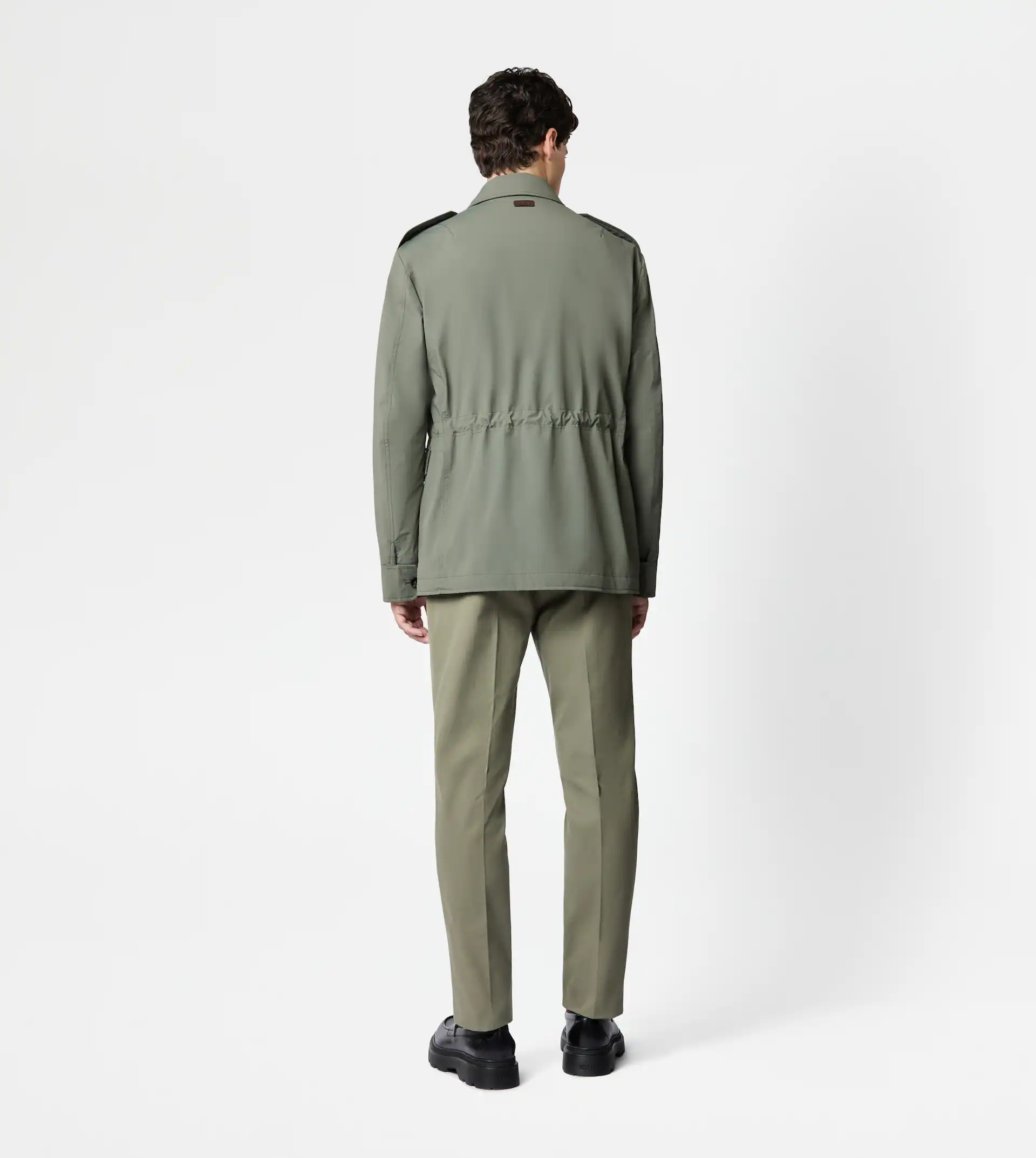 FIELD JACKET IN TECHNICAL FABRIC - GREEN - 3