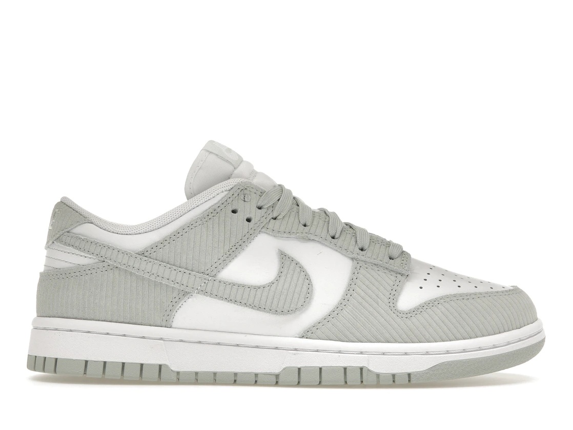 Nike Dunk Low Light Silver Corduroy (Women's) - 1