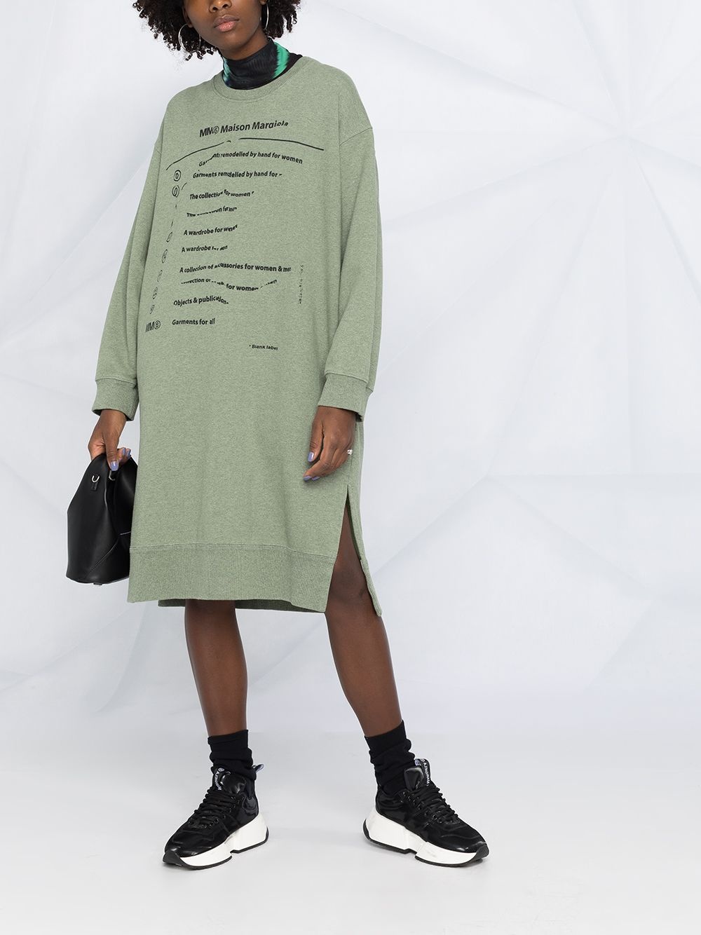 Explanation-print sweatshirt dress - 2