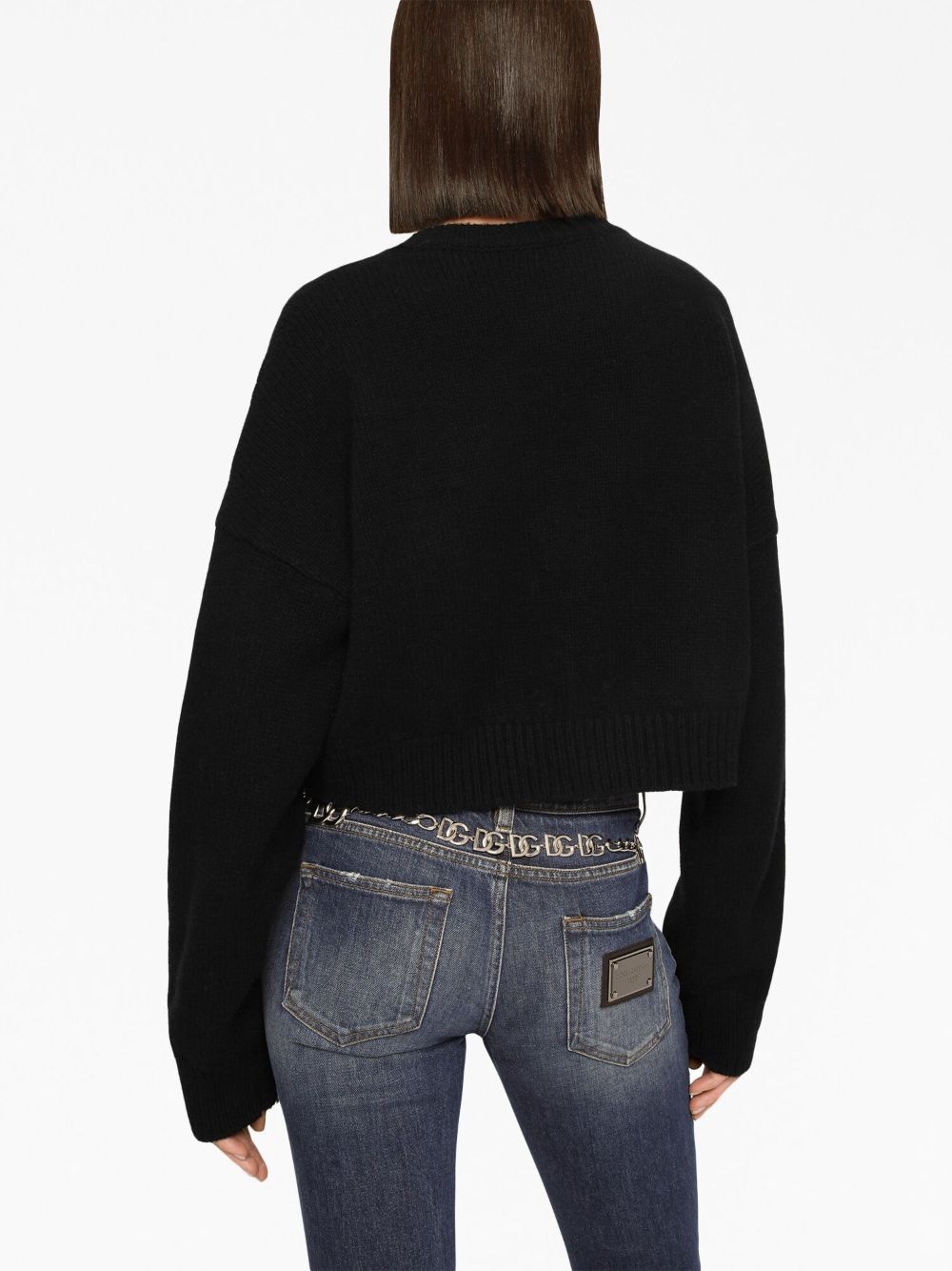 logo-plaque cropped jumper - 4