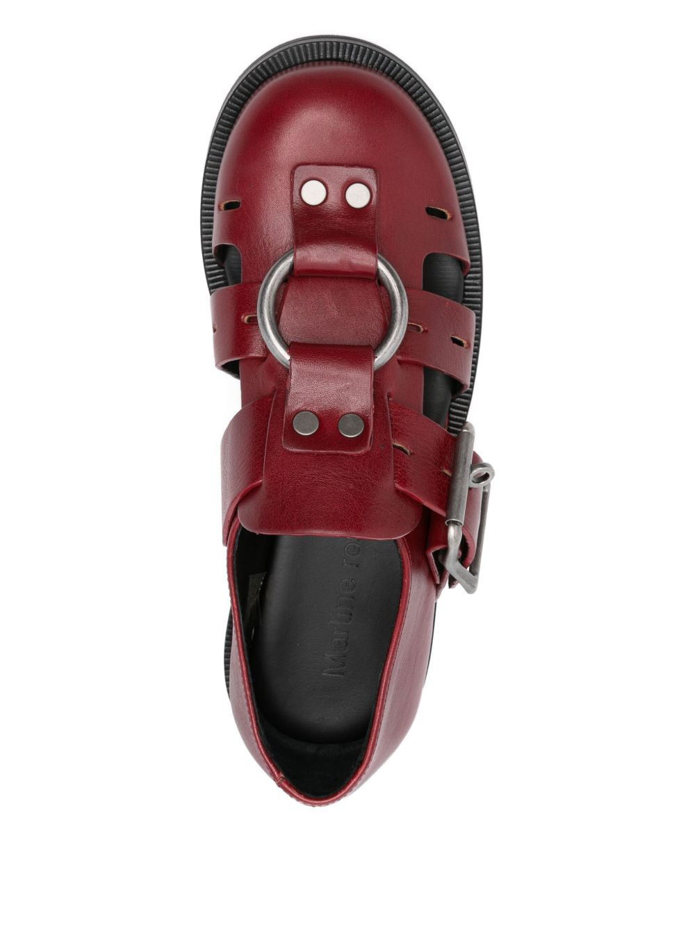 Bondage Belt leather sandals - 4