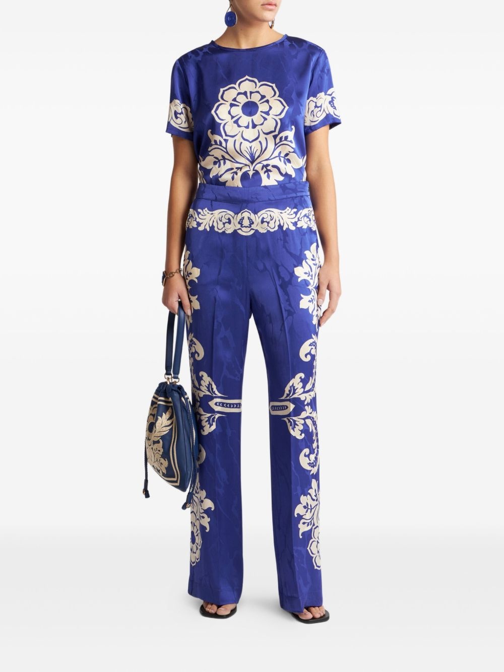 floral-print blouse - 2
