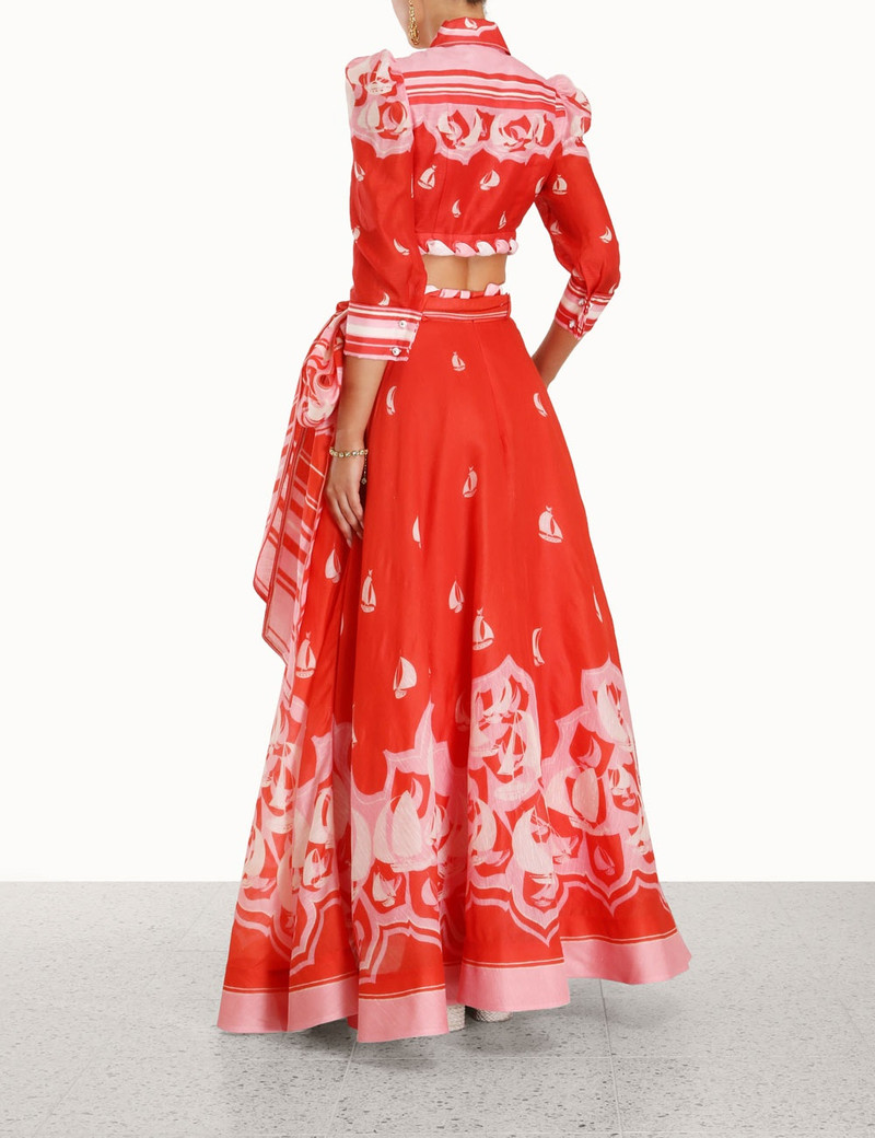 HIGH TIDE EYELET MAXI SKIRT 4