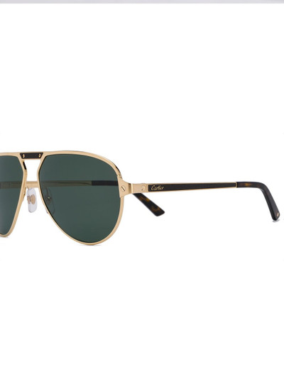 Cartier Santos de Cartier aviator-frame sunglasses outlook