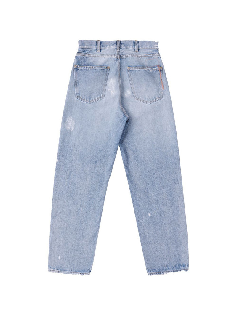 high-waisted five-pocket denim wide-leg jeans 3