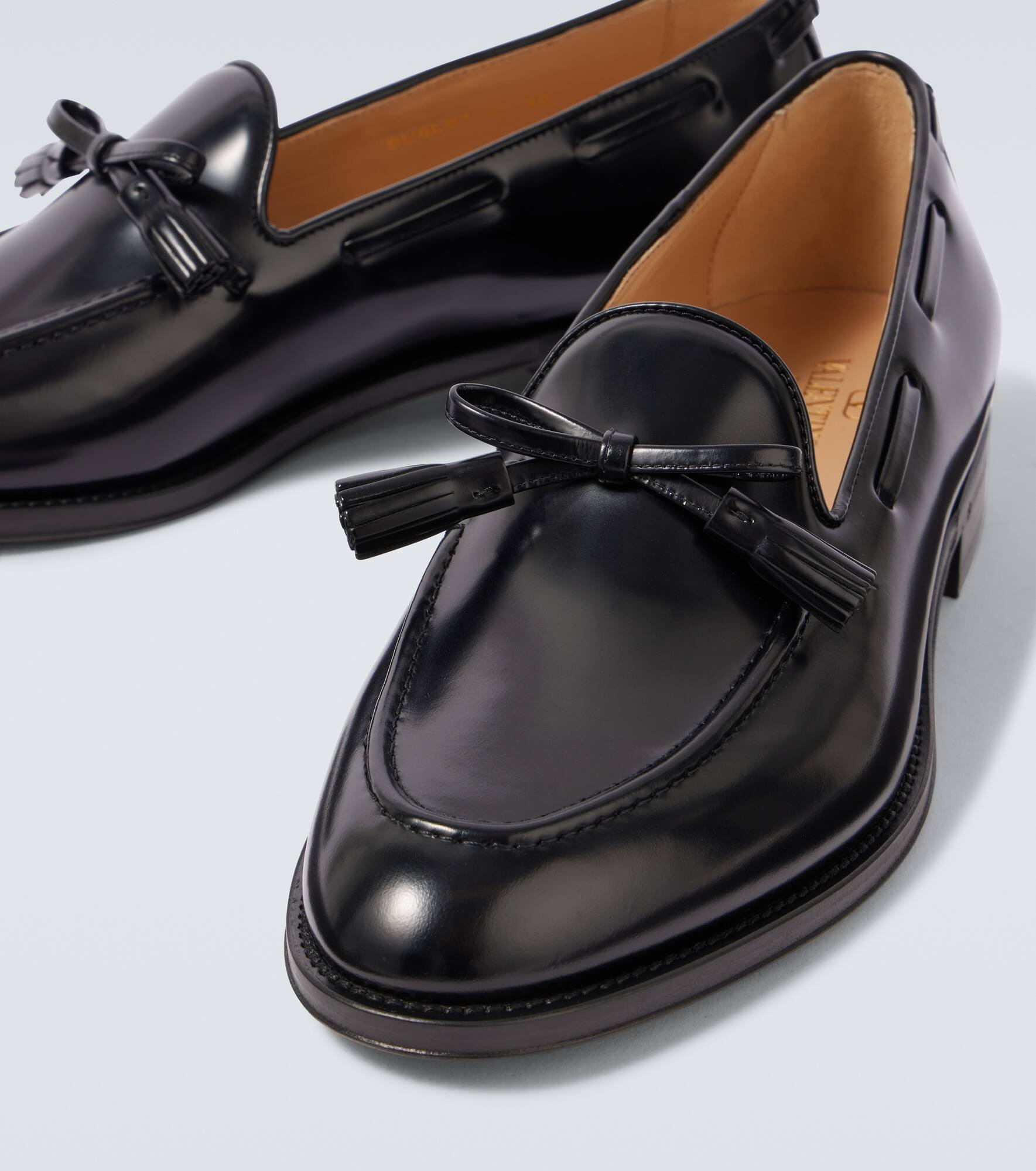 Bowshire polished leather loafers - 3