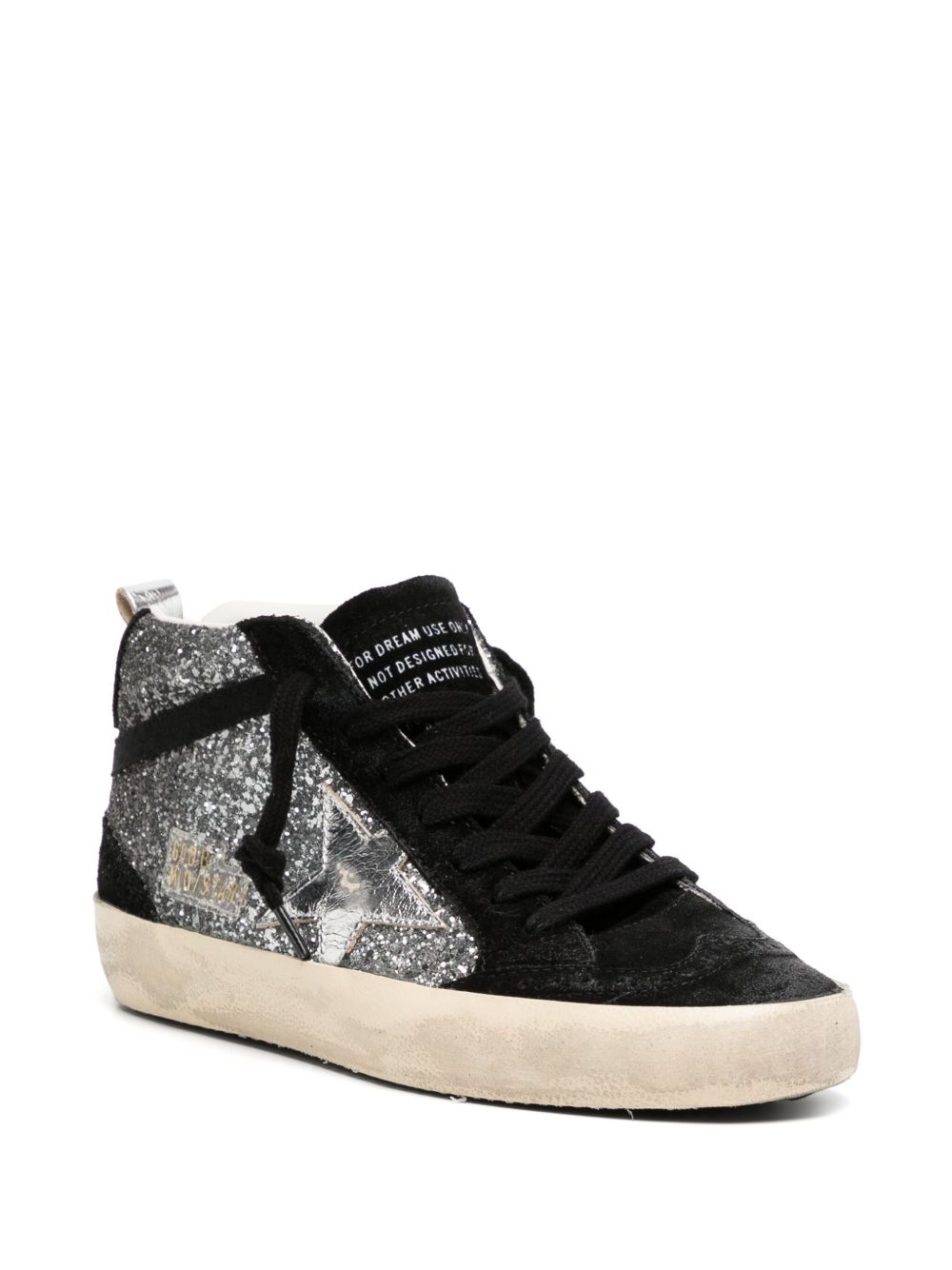 mid star glitter sneakers - 2