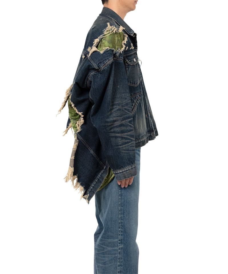 Military Jacket Layered Denim Jacket 15