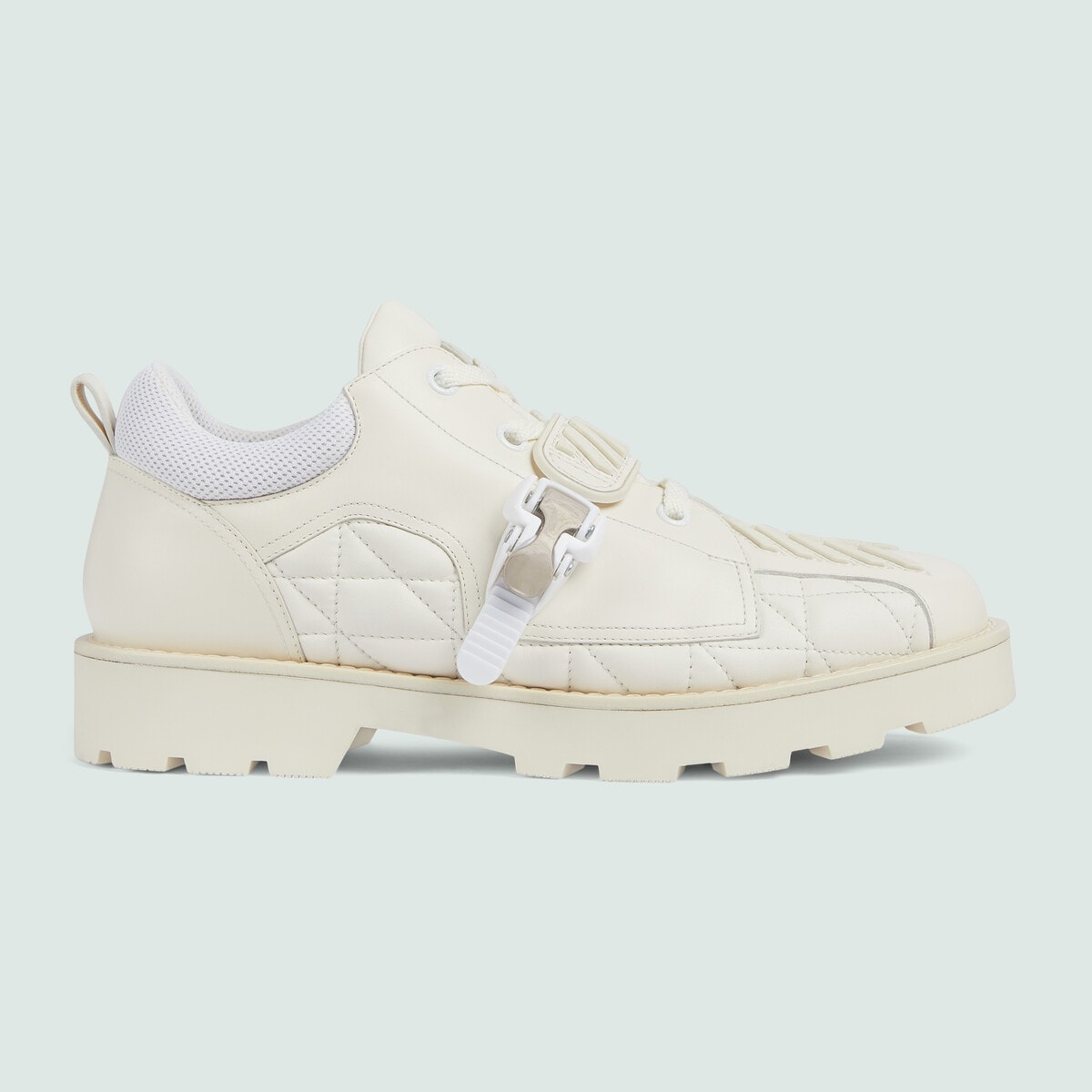 Men's lace-up shoe with buckle - 1