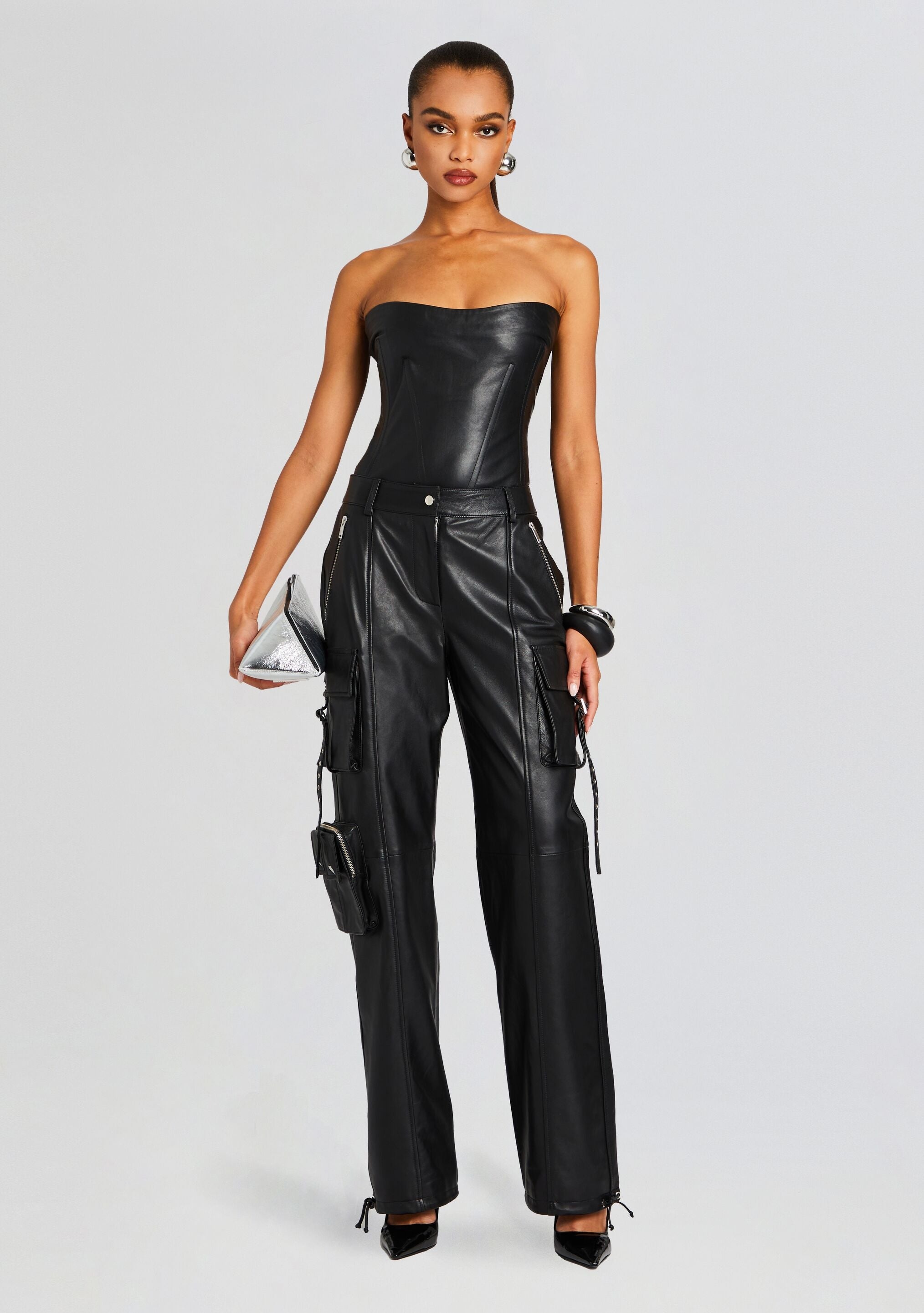 HONEY LEATHER PANT - 2