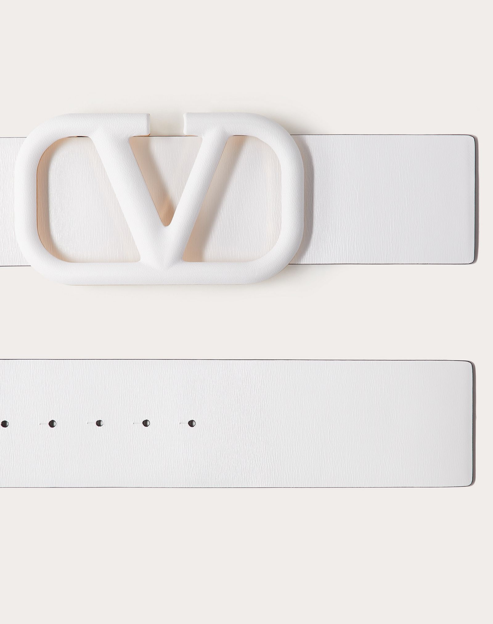 VLOGO SIGNATURE BELT IN GLOSSY CALFSKIN 70 MM / 2.8 IN. - 3