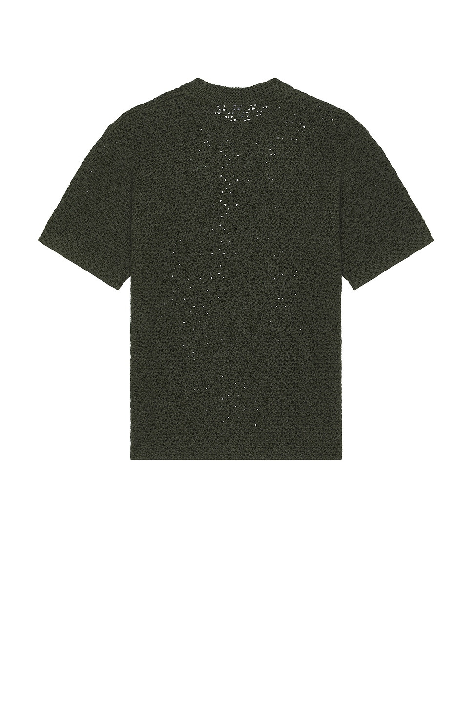 Cotton Crochet Knit Tee - 2
