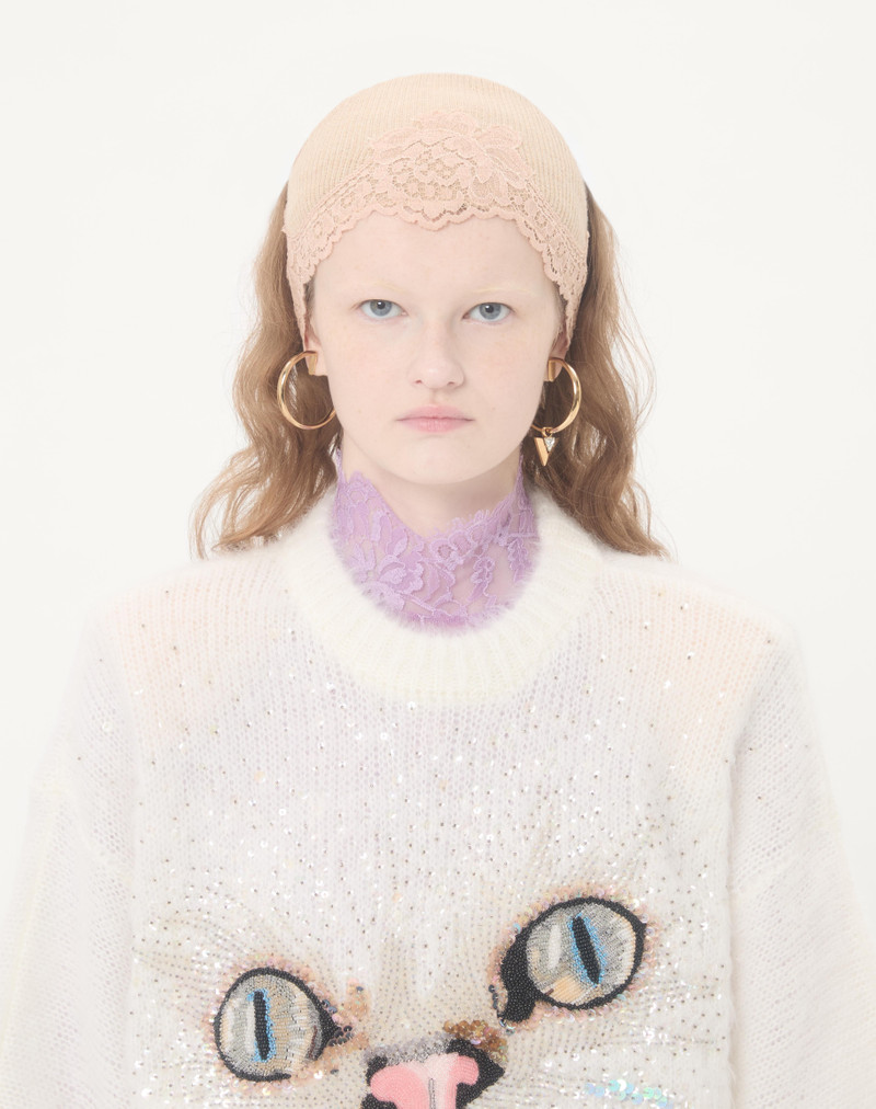 EMBROIDERED MOHAIR WOOL JUMPER 3