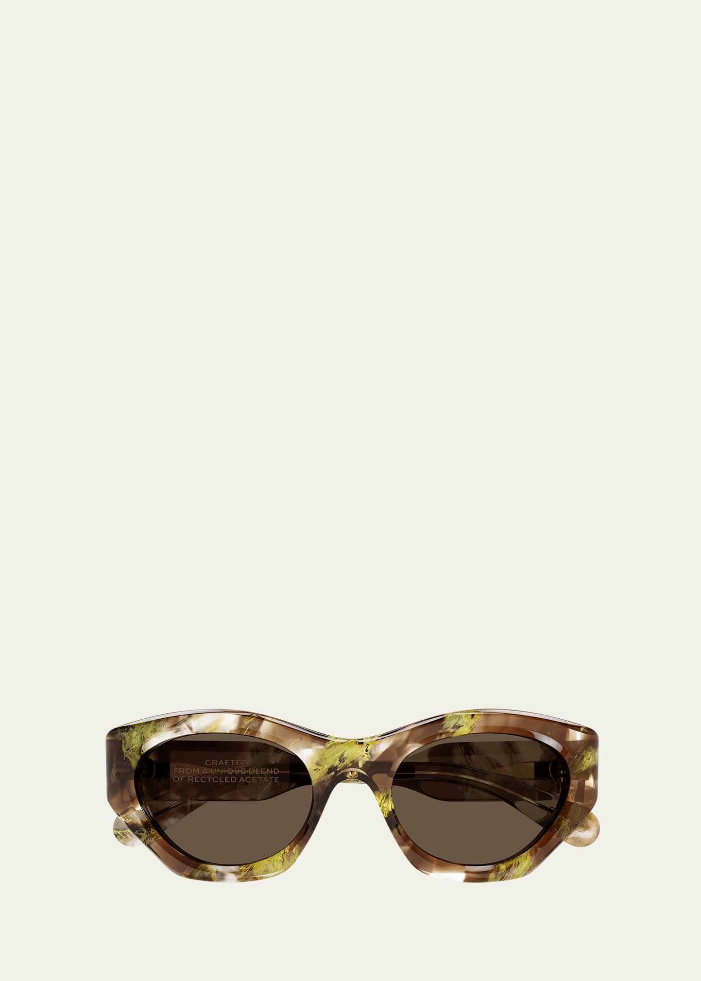 Logo Acetate Cat-Eye Sunglasses - 1