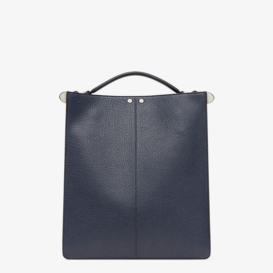 Dark blue leather bag - 5