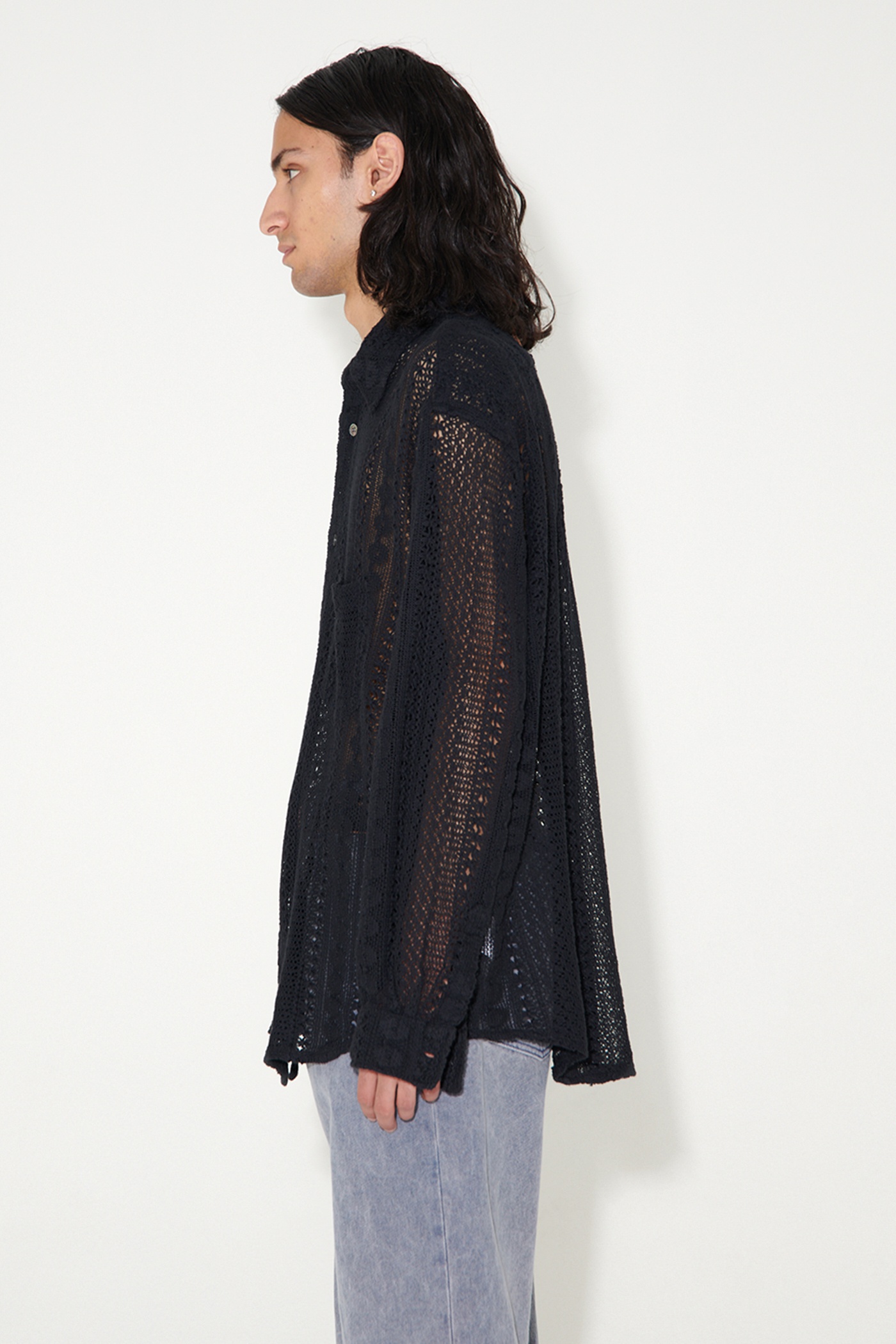 Coco Shirt Black Cotton Crochet | Our Legacy - 4